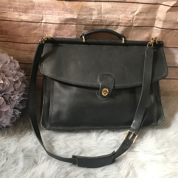 Coach Other - Coach Vintage Beekman Black Leather Briefcase Bag